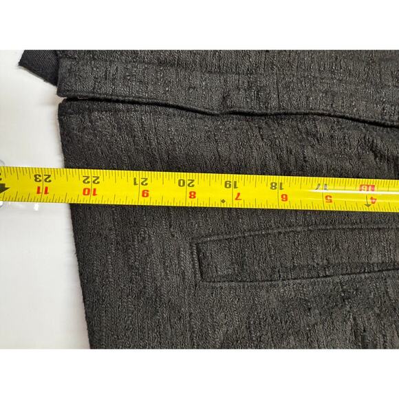Vince Stretch Frise Asymmetrical Moto Black Knit Cotton Blend Jacket Size Small - Picture 9 of 11